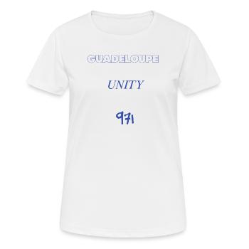 Guadeloupe - Frauen T-Shirt atmungsaktiv - Weiß - Vorne - AI Model Female 172 dark (172cm)