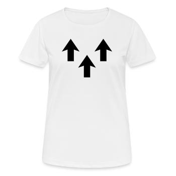 Pfeile - Frauen T-Shirt atmungsaktiv - Weiß - Vorne - AI Model Female 172 dark (172cm)