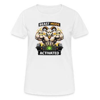 Focus Mode Activated Goat - Women's Breathable T-Shirt - white - Front - AI Model Female 172 dark (172cm)