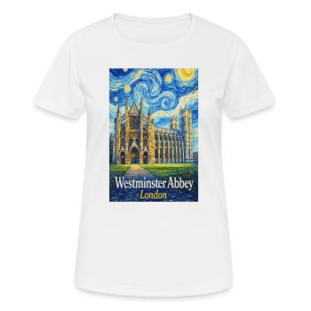 Westminster Abbey Starry Night Style - Women's Breathable T-Shirt - white - Front - AI Model Female 172 dark (172cm)