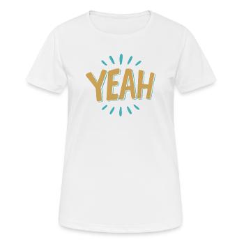 Yeah Burst Graphic Tee - T-shirt respirant Femme - blanc - Devant - AI Model Female 172 dark (172cm)