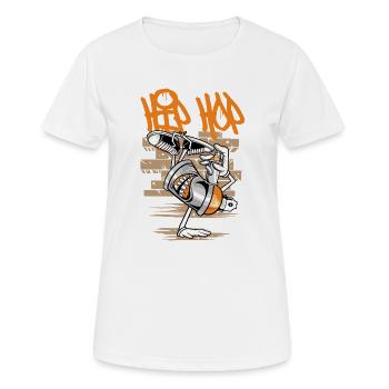 Breakdance  | B-Boy | Hip Hop - Frauen T-Shirt atmungsaktiv - Weiß - Vorne - AI Model Female 172 dark (172cm)