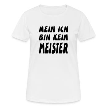 Meister - Frauen T-Shirt atmungsaktiv - Weiß - Vorne - AI Model Female 172 dark (172cm)