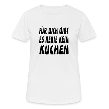 Kuchen - Frauen T-Shirt atmungsaktiv - Weiß - Vorne - AI Model Female 172 dark (172cm)