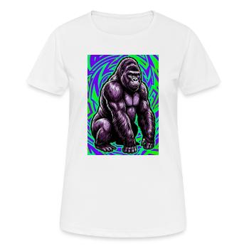 gorilla - Women's Breathable T-Shirt - white - Front - AI Model Female 172 dark (172cm)
