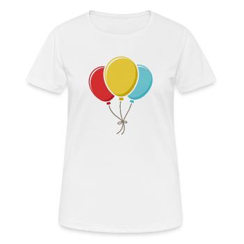 Ballons - T-shirt respirant Femme - blanc - Devant - AI Model Female 172 dark (172cm)