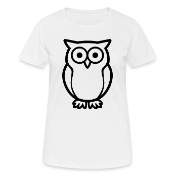 chouette - T-shirt respirant Femme - blanc - Devant - AI Model Female 172 dark (172cm)