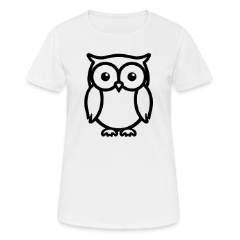 chouette - T-shirt respirant Femme - blanc - Devant - AI Model Female 172 dark (172cm)