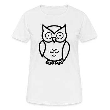 chouette - T-shirt respirant Femme - blanc - Devant - AI Model Female 172 dark (172cm)