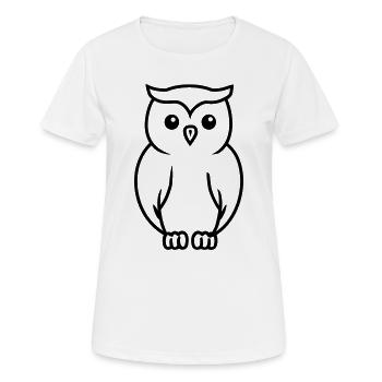 chouette - T-shirt respirant Femme - blanc - Devant - AI Model Female 172 dark (172cm)