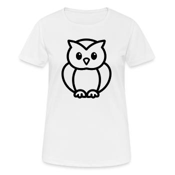chouette - T-shirt respirant Femme - blanc - Devant - AI Model Female 172 dark (172cm)