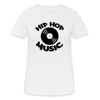 Hip Hop Music - Frauen T-Shirt atmungsaktiv - Weiß - Vorne - AI Model Female 172 dark (172cm)