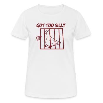 La colombe en cage est devenue trop ridicule - T-shirt respirant Femme - blanc - Devant - AI Model Female 172 dark (172cm)