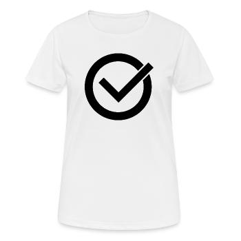 Check Mark - Women's Breathable T-Shirt - white - Front - AI Model Female 172 dark (172cm)