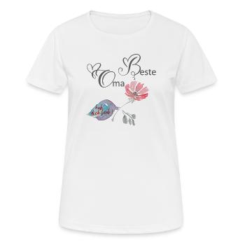 Beste Oma  - Frauen T-Shirt atmungsaktiv - Weiß - Vorne - AI Model Female 172 dark (172cm)