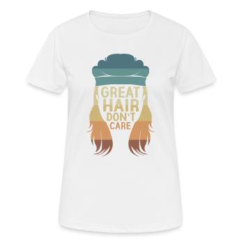 Coupe mullet coupe mulet - T-shirt respirant Femme - blanc - Devant - AI Model Female 172 dark (172cm)