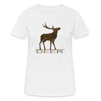 Deer - Women's Breathable T-Shirt - white - Front - AI Model Female 172 dark (172cm)