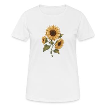 Sunflower Beam Yellow - Women's Breathable T-Shirt - white - Front - AI Model Female 172 dark (172cm)
