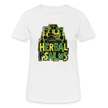 Psaumes Herbaux Dub Reggae - T-shirt respirant Femme - blanc - Devant - AI Model Female 172 dark (172cm)