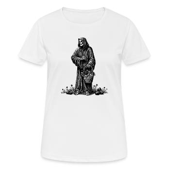 Todesfigur Osterkorb Versteckte Eier Gras - Frauen T-Shirt atmungsaktiv - Weiß - Vorne - AI Model Female 172 dark (172cm)