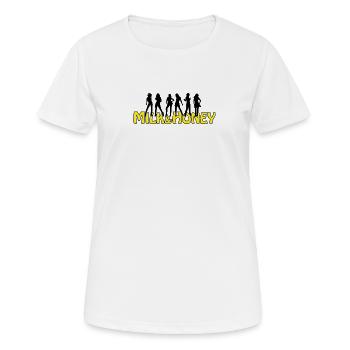 Lait et miel - T-shirt respirant Femme - blanc - Devant - AI Model Female 172 dark (172cm)