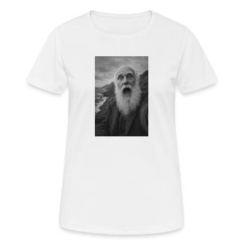 Charles Darwin Selfie - T-shirt respirant Femme - blanc - Devant - AI Model Female 172 dark (172cm)
