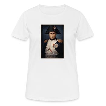 Napoleon Portrait Military Uniform - Women's Breathable T-Shirt - white - Front - AI Model Female 172 dark (172cm)