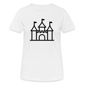 castle - Women's Breathable T-Shirt - white - Front - AI Model Female 172 dark (172cm)