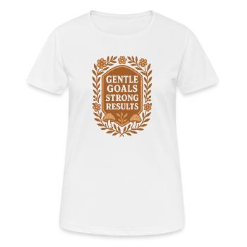 Gentle Goals | Mindfulness & Productivity - Women's Breathable T-Shirt - white - Front - AI Model Female 172 dark (172cm)