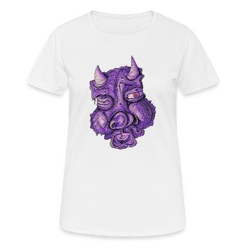 diable violet - T-shirt respirant Femme - blanc - Devant - AI Model Female 172 dark (172cm)
