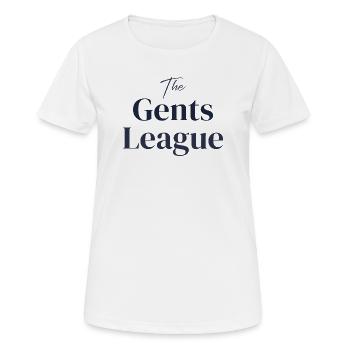 The Gents League - Frauen T-Shirt atmungsaktiv - Weiß - Vorne - AI Model Female 172 dark (172cm)
