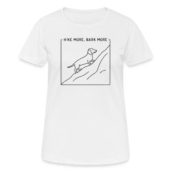 Marchez plus Aboiez plus - T-shirt respirant Femme - blanc - Devant - AI Model Female 172 dark (172cm)