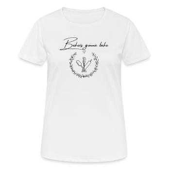 Bakers Gonna Bake - Frauen T-Shirt atmungsaktiv - Weiß - Vorne - AI Model Female 172 dark (172cm)