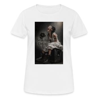 Beauty in Decay: Gothic Moment - Women's Breathable T-Shirt - white - Front - AI Model Female 172 dark (172cm)