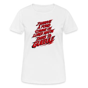 Lundi Matin À Fond Design Craie - Frauen T-Shirt atmungsaktiv - Weiß - Vorne - AI Model Female 172 dark (172cm)