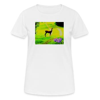 Quoi de neuf - T-shirt respirant Femme - blanc - Devant - AI Model Female 172 dark (172cm)