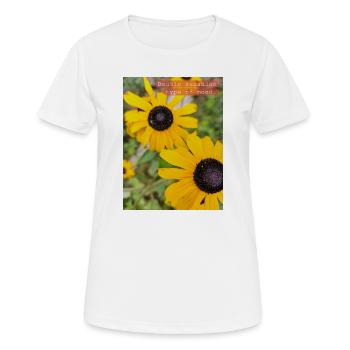 Double soleil - T-shirt respirant Femme - blanc - Devant - AI Model Female 172 dark (172cm)