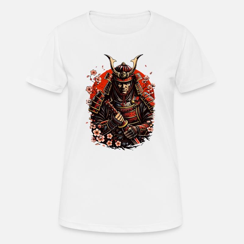 Samurai Warrior - Women's Breathable T-Shirt - white