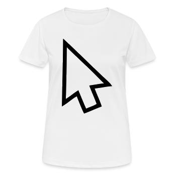 Pfeil - Frauen T-Shirt atmungsaktiv - Weiß - Vorne - AI Model Female 172 dark (172cm)