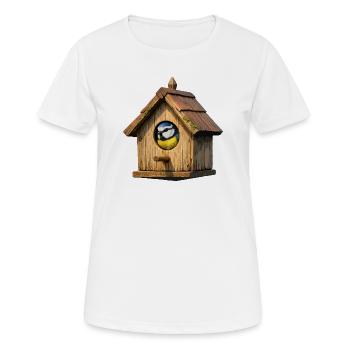 Birdhouse Blue Blue - Women's Breathable T-Shirt - white - Front - AI Model Female 172 dark (172cm)