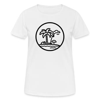 Feiertag - Frauen T-Shirt atmungsaktiv - Weiß - Vorne - AI Model Female 172 dark (172cm)