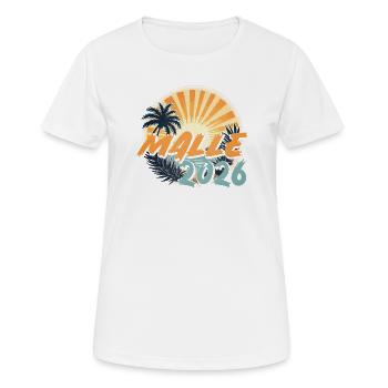 Malle 2026 - Women's Breathable T-Shirt - white - Front - AI Model Female 172 dark (172cm)