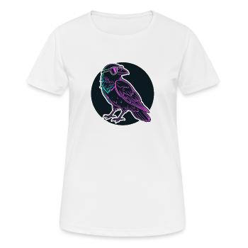 Corbeau Neon Lunettes Néon - T-shirt respirant Femme - blanc - Devant - AI Model Female 172 dark (172cm)