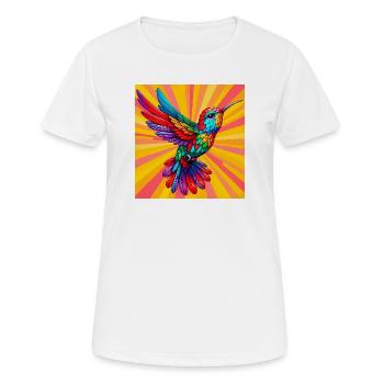 Kolibri - Frauen T-Shirt atmungsaktiv - Weiß - Vorne - AI Model Female 172 dark (172cm)