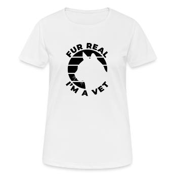 Veterinary joke - Women's Breathable T-Shirt - white - Front - AI Model Female 172 dark (172cm)