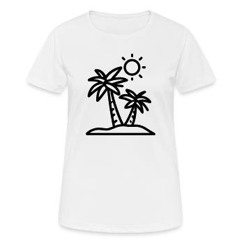 vacances - T-shirt respirant Femme - blanc - Devant - AI Model Female 172 dark (172cm)