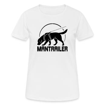 Labrador MANTRAILER Chiens de recherche Chiens Saules chiens - T-shirt respirant Femme - blanc - Devant - AI Model Female 172 dark (172cm)