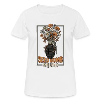 Avenir de la plantation de graines - T-shirt respirant Femme - blanc - Devant - AI Model Female 172 dark (172cm)