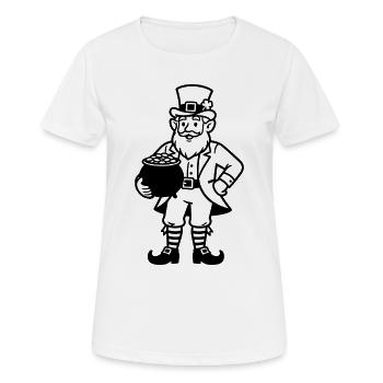 Dwarf with pot of gold - Women's Breathable T-Shirt - white - Front - AI Model Female 172 dark (172cm)