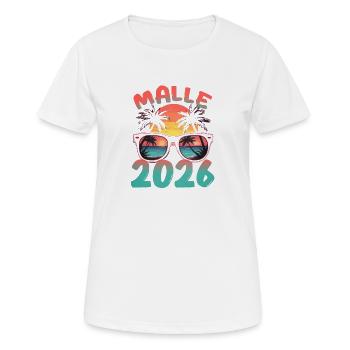 Malle 2026 - T-shirt respirant Femme - blanc - Devant - AI Model Female 172 dark (172cm)